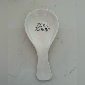 Prep Collection White Ceramic Spoon Holder
